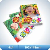 5.000 Flyers - 100x148mm Couchê - 170g - 4x4 Verniz Total F/